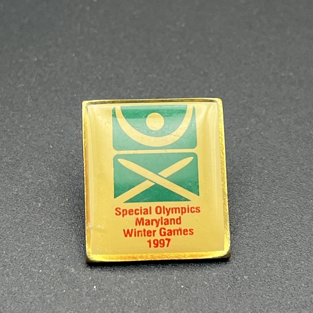 Vintage 1997 Special‎ Olympics Maryland Winter Games Lapel Hat Pin
